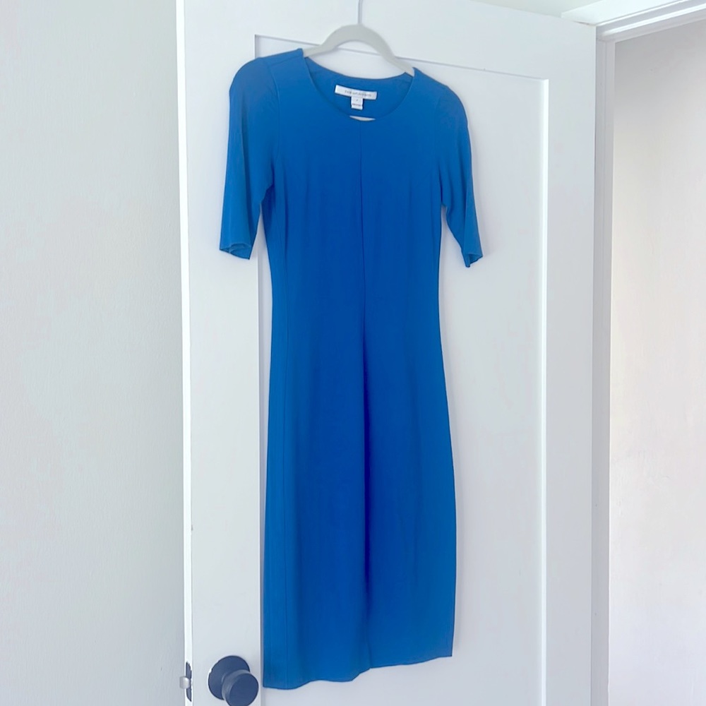 Diane Von Furstenberg Jersey Dress, Blue, Size 0, Never Worn